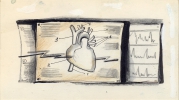Иллюстрации к повести Ф. Углова «Сердце хирурга», Детгиз, 1981, 1987 гг. (акварель, цветные карандаши)