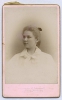 Елизавета Дроздова, выпускница епархиального училища. 2 мая 1899 г. 6,6 х 10,7 см.