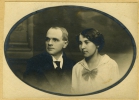Борис Александрович Воронцов с будущей супругой Клавдией Михайловной. 19 мая 1916 г. 14,5 х 10,4 см