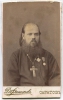 Отец Геннадий Махровский, старший священник Свято-Троицкой церкви (Старого собора) г. Саратова. Фото кон. 1890-х гг. 6,6 х 10,7 см