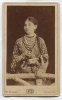 Анна Ивановна Диаконова, подруга Зинаиды Аркадьевны. 16 июня 1884 г. 6,4 х 10,4 см